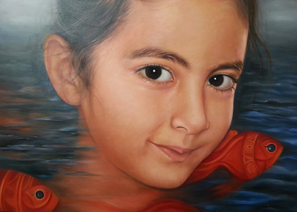 Fish and child